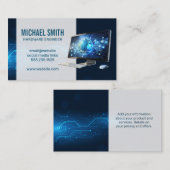 Arbeitsplatz | Digitale moderne Technologie Visitenkarte (Vorne/Hinten)