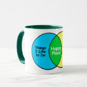 Arbeitsplatz-Glück Tasse (Vorderseite Links)