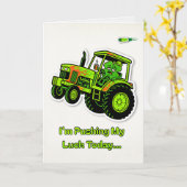 Arbeitsplatz Humor Kater Lustig St. Patrick Karte (Gelbe Blume)