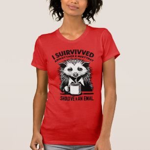 Arbeitsplatz Humor T-Shirt - Corporate Possum - Lu