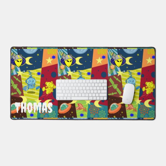 Arbeitsplatz-Mat-Außerirdische Schreibtischunterlage (Tastatur & Maus)