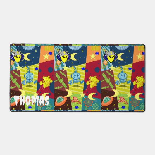 Arbeitsplatz-Mat-Außerirdische Schreibtischunterlage (Vorderseite)