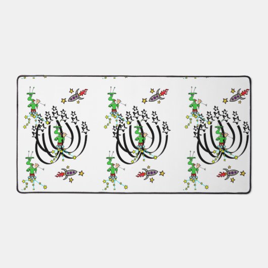 Arbeitsplatz-Mat-Außerirdische Schreibtischunterlage (Vorderseite)