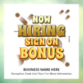 Arbeitsplätze in Unternehmen jetzt Mitarbeiter ein Fensteraufkleber (Blatt 3)