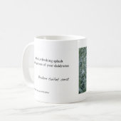 Arbeitsplatzhaiku-Kaffee-Tasse "gebrochener Kaffeetasse (Vorderseite Links)