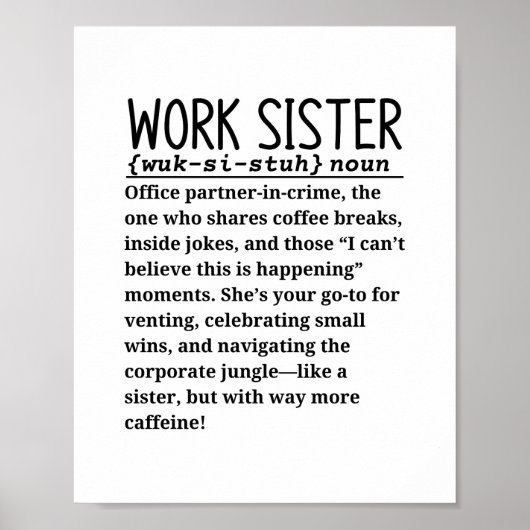 Arbeitsschwester Poster (Vorne)