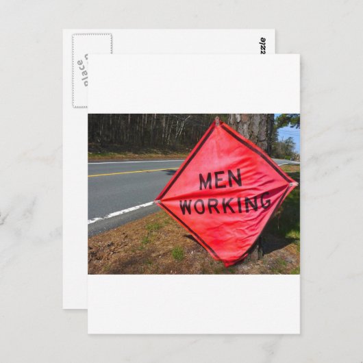 ARBEITSSIGN POSTKARTE (Vorne/Hinten)