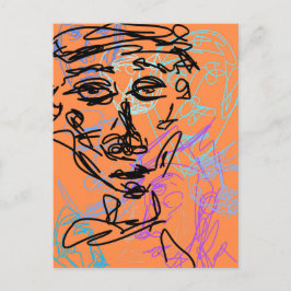 Arbeitsskizze für Funky Line Postkarte