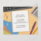 Arbeitsstelle der Rechnungsstelle Flyer (Vorne)