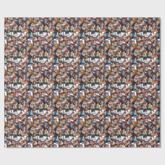 Arbeitsstress Geschenkpapier (Flach)