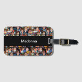 Arbeitsstress schwarz gepäckanhänger (Vorderseite (Horizontal))