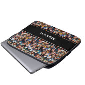 Arbeitsstress schwarz laptopschutzhülle (Vorne Knopf)