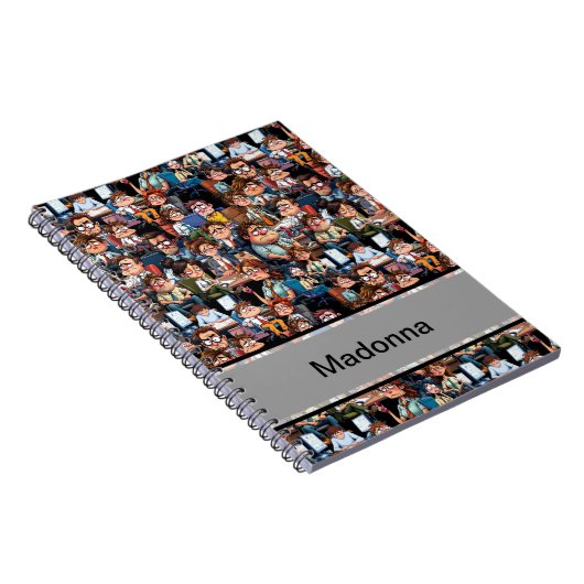 Arbeitsstress schwarz notizblock (Rechte Seite)