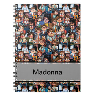 Arbeitsstress schwarz notizblock