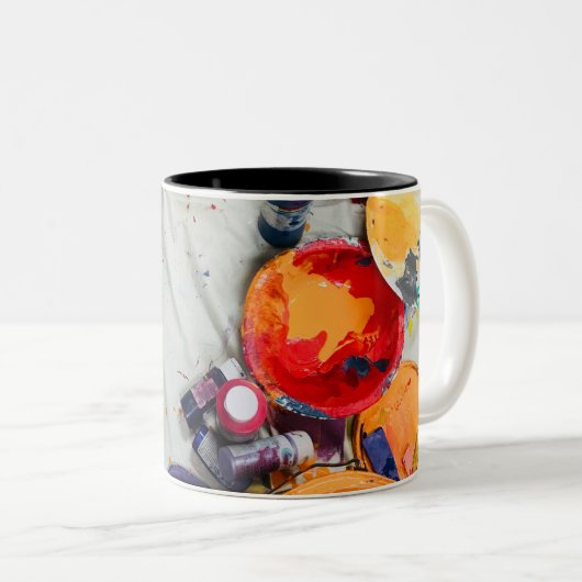 Arbeitsstudio Zweifarbige Tasse (VorderseiteRechts)