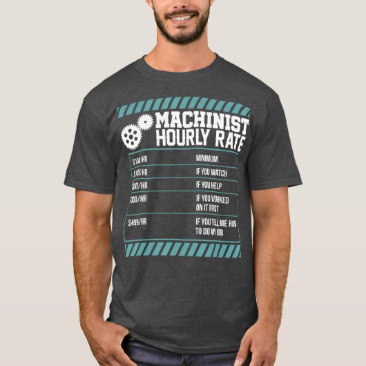 Arbeitsstundenarbeitsplätze für Maschinen Graphic T-Shirt (Vorderseite)