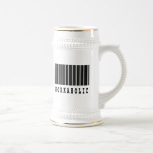 Arbeitssüchtiger Bierglas