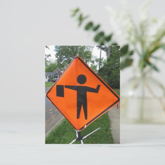 Arbeitssymbol Postkarte (Stehend Vorderseite)