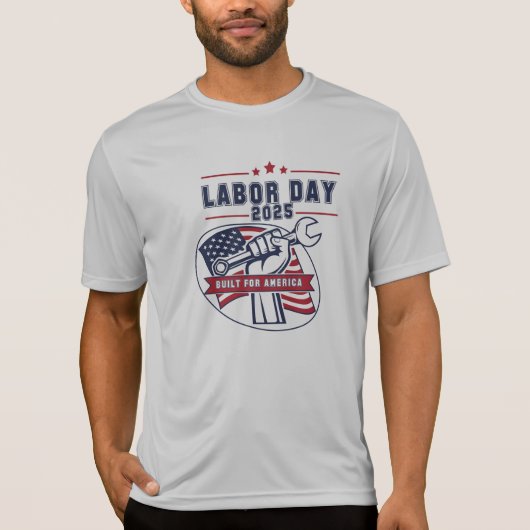 Arbeitstag 2025 USA Fist T-Shirt (Vorderseite)