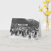 Arbeitstag Clowns, 1940 Karte (Gelbe Blume)