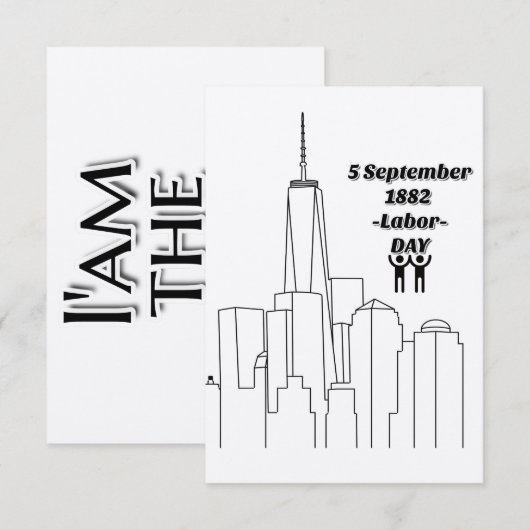 Arbeitstag Dankeskarte (Vorne/Hinten)