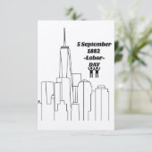 Arbeitstag Dankeskarte (Stehend Vorderseite)