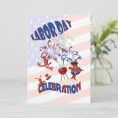 Arbeitstag Einladungen für Langusten (Stehend Vorderseite)