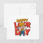 Arbeitstag Einladungspostkarte (Vorne/Hinten)