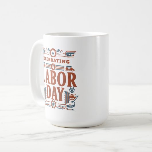 Arbeitstag Kaffeetasse (Vorderseite Links)