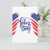 Arbeitstag mit US-Falke Dankeskarte (Stehend Vorderseite)