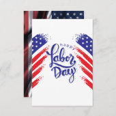 Arbeitstag mit US-Falke Dankeskarte (Vorne/Hinten)