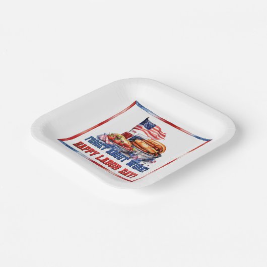 Arbeitstag Pappteller (Gewinkelt)