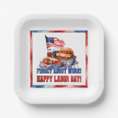 Arbeitstag Pappteller (Vorderseite)