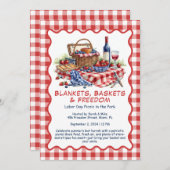 Arbeitstag Picnic Einladung - Patriotic Outdoor (Vorne/Hinten)