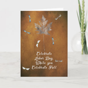 Arbeitstagskarte für Grunge Gold mit Silberleder Karte