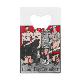 Arbeitstagsnummer von Edward Penfield Geldbeutel Flaschenöffner