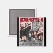 Arbeitstagsnummer von Edward Penfield Magnet (Vorderseite/Rückseite)