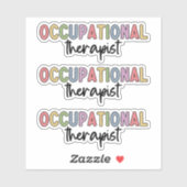 Arbeitstherapeut | Arbeitstherapie Aufkleber (Blatt)
