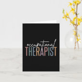 Arbeitstherapeut | Arbeitstherapie Karte (Gelbe Blume)