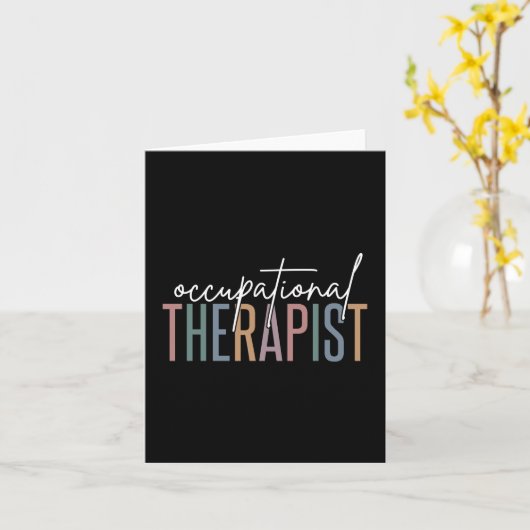 Arbeitstherapeut | Arbeitstherapie Karte (Gelbe Blume)