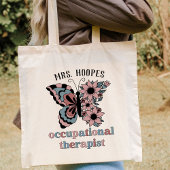 Arbeitstherapeut Butterfly Boho Personalisiert Tragetasche