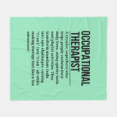 Arbeitstherapeut Fleecedecke (Vorderseite (Horizontal))