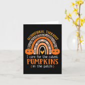 Arbeitstherapeut Halloween-Beruf Karte (Gelbe Blume)