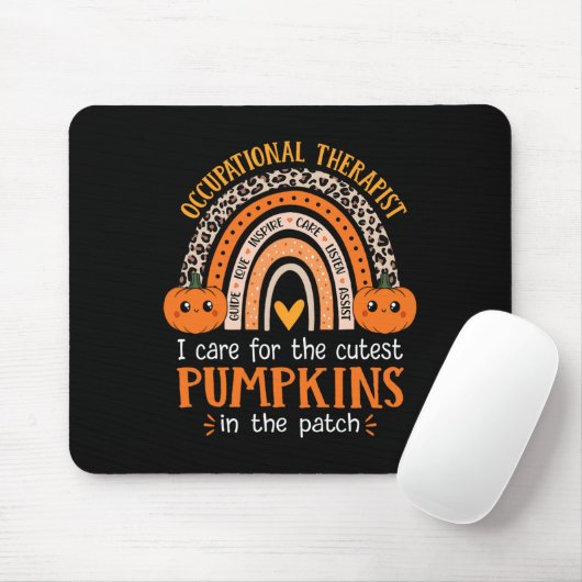 Arbeitstherapeut Halloween-Beruf Mousepad (Mit Mouse)