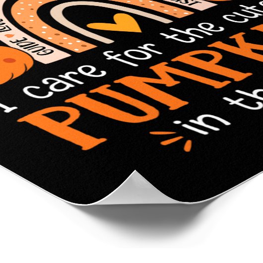 Arbeitstherapeut Halloween-Beruf Poster (Ecke)