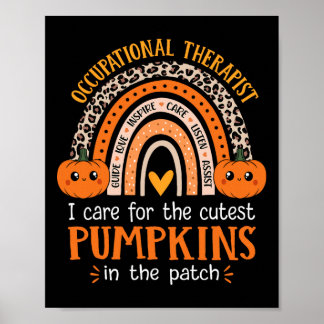 Arbeitstherapeut Halloween-Beruf Poster