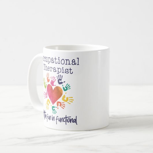 Arbeitstherapeut Kaffeetasse (Vorderseite Links)