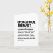 Arbeitstherapeut Karte (Gelbe Blume)