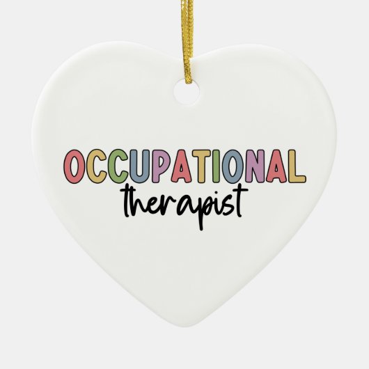 Arbeitstherapeut Keramik Ornament (Vorne)