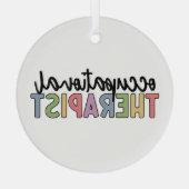 Arbeitstherapeut Ornament Aus Glas (Rückseite)